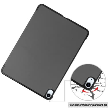 Til iPad Air 13 (2024) Etui Tre-fold Stativ Tablet Cover - Grå