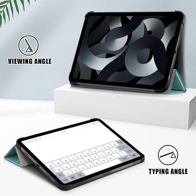 Trifoldet stativetui til iPad 10.9 (2022) Tabletcover - Grøn