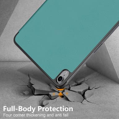 Trifoldet stativetui til iPad 10.9 (2022) Tabletcover - Grøn