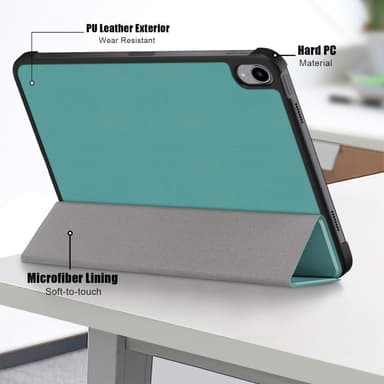Trifoldet stativetui til iPad 10.9 (2022) Tabletcover - Grøn