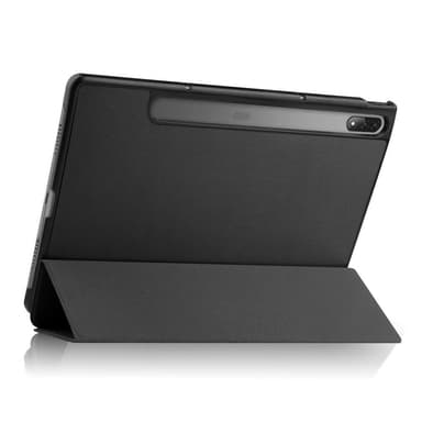 Til Lenovo Tab P12 Pro Tri-fold Stand Tablet-Taske - Sort