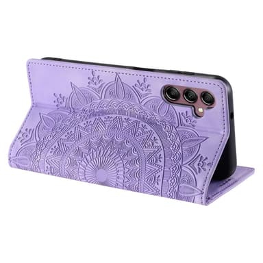 Til Samsung Galaxy S25 tegnebogscover Cover Shell Mandala Blomstermønster
