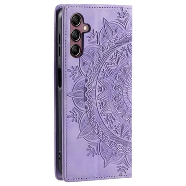 Til Samsung Galaxy S25 tegnebogscover Cover Shell Mandala Blomstermønster