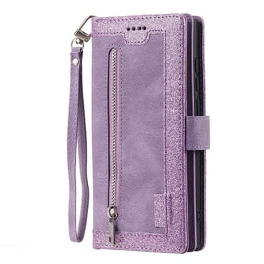 Til Samsung Galaxy S25 Ultra 5G Etui med Lynlåslomme og 9 Kortlommer