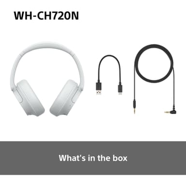 Sony WH-CH720N trådløse around-ear høretelefoner (hvid)