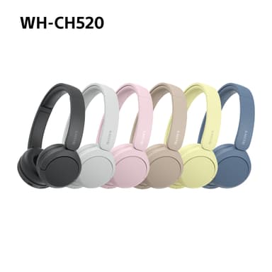 Sony WH-CH520 trådløse on-ear høretelefoner (beige)