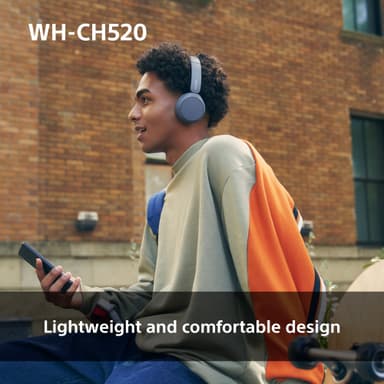 Sony WH-CH520 trådløse on-ear høretelefoner (beige)