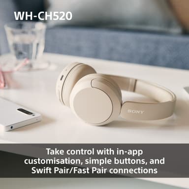 Sony WH-CH520 trådløse on-ear høretelefoner (blå)