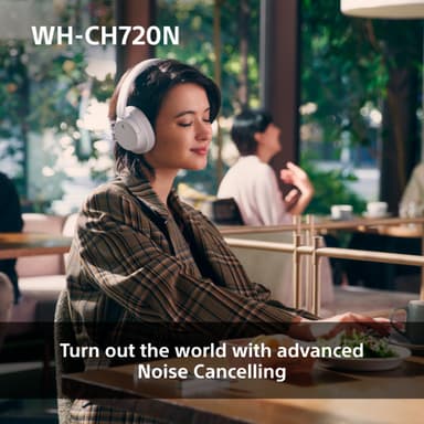 Sony WH-CH720N trådløse around-ear høretelefoner (hvid)
