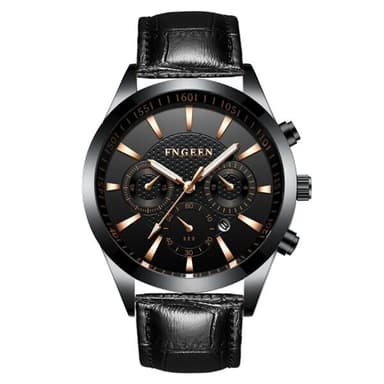 FNGEEN Armbåndsur Steel Sort/Sort