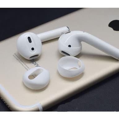 Silikone ørehætter cover til AirPods 1/2 generation Hvid