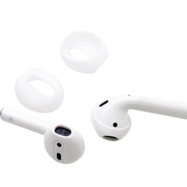 Silikone ørehætter cover til AirPods 1/2 generation Hvid