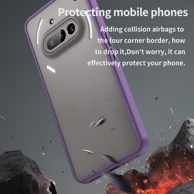 SKALO Nothing Phone (3a) 5G Color Bumper Frosted Cover - Lilla
