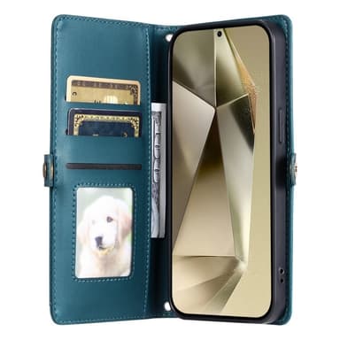 SKALO Samsung A36 5G PU-Læder Envelope Flip Cover - Grøn