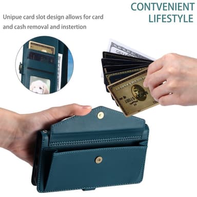 SKALO Samsung A36 5G PU-Læder Envelope Flip Cover - Grøn