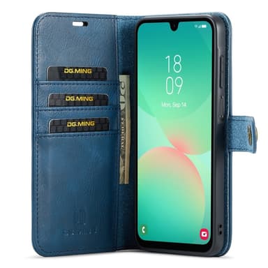 DG MING Samsung A26 5G 2-i-1 Magnet Flip Cover - Blå
