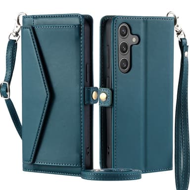 SKALO Samsung A36 5G PU-Læder Envelope Flip Cover - Grøn