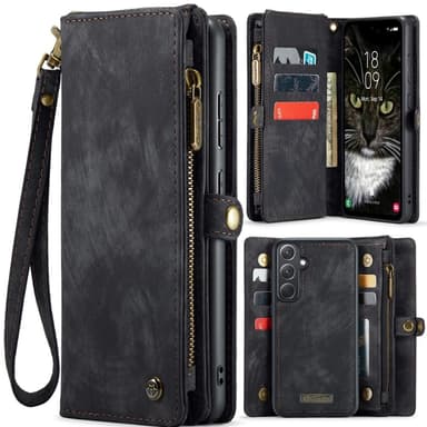 CaseMe Samsung A36 5G 008 BIg Wallet 2in1 Magnet Flip Cover - Sort