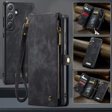CaseMe Samsung A36 5G 008 BIg Wallet 2in1 Magnet Flip Cover - Sort
