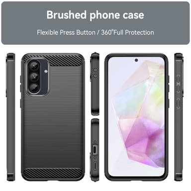 SKALO Samsung A36 5G Armor Carbon Cover - Sort