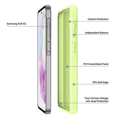 DUX DUCIS Samsung A56 5G Yind Series Cover - Grøn