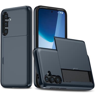 SKALO Samsung A36 5G Armor Kortholder Cover - Blå