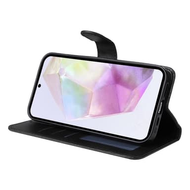 SKALO Samsung A56 5G PU-læder Flip Cover - Sort