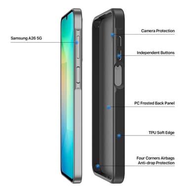 DUX DUCIS Samsung A26 5G Yind Series Cover - Sort