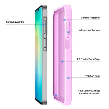 DUX DUCIS Samsung A26 5G Yind Series Cover - Pink