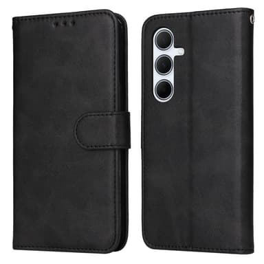 SKALO Samsung A56 5G PU-læder Flip Cover - Sort