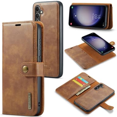 DG MING Samsung A36 5G 2-i-1 Magnet Flip Cover - Brun