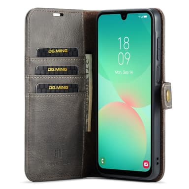 DG MING Samsung A26 5G 2-i-1 Magnet Flip Cover - Grå