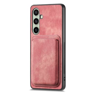 SKALO Samsung A36 5G PU-læder magnetisk kortholder Cover - Pink