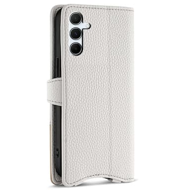 SKALO Samsung A36 5G Litchi Makeup Mirror Chain Flip Cover - Hvid