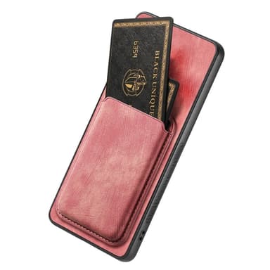 SKALO Samsung A36 5G PU-læder magnetisk kortholder Cover - Pink