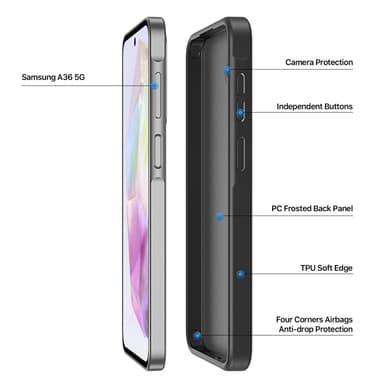DUX DUCIS Samsung A56 5G Yind Series Cover - Sort