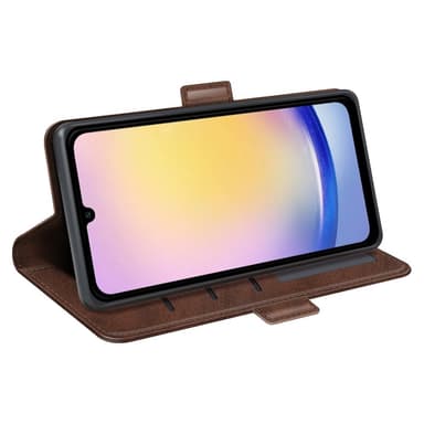 SKALO Samsung A26 5G Premium ID Flip Cover - Brun