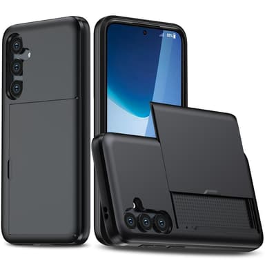 SKALO Samsung A36 5G Armor Kortholder Cover - Sort