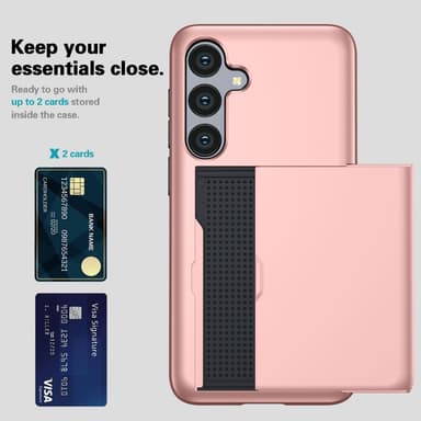 SKALO Samsung A36 5G Armor Kortholder Cover - Sort