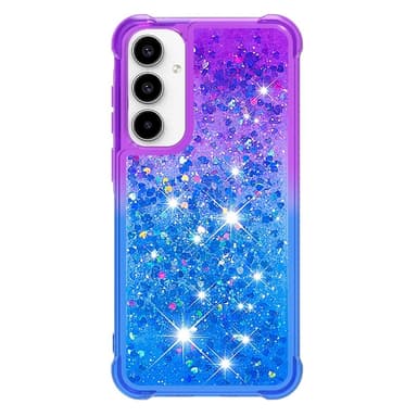 SKALO Samsung A36 5G Kviksand Glitter Cover - Lilla-Blå