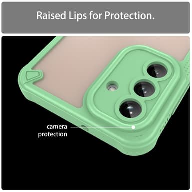 SKALO Samsung A26 5G Armor Hybrid Frosted Cover - Grøn