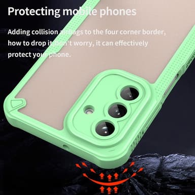 SKALO Samsung A26 5G Armor Hybrid Frosted Cover - Grøn