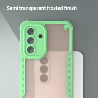 SKALO Samsung A26 5G Armor Hybrid Frosted Cover - Grøn