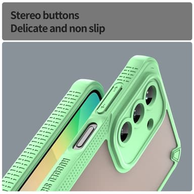 SKALO Samsung A26 5G Armor Hybrid Frosted Cover - Grøn