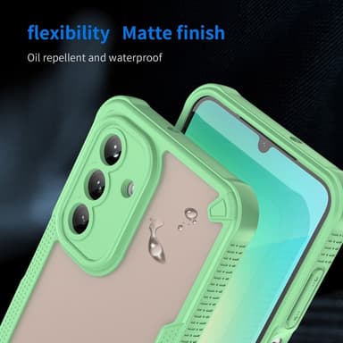 SKALO Samsung A26 5G Armor Hybrid Frosted Cover - Grøn