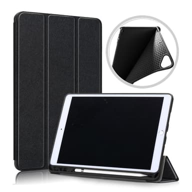 Trifoldet Stand Tablet-Taske til Apple iPad 10.2 2019/2020 /2021 - Sort