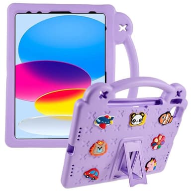 Apple iPad 10.9 2022 Gen 10 Stødsikker EVA-skumstativskal - Lilla