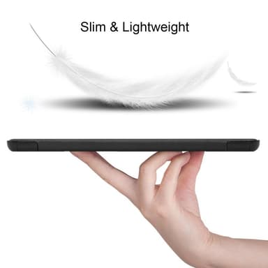 Trifoldet stativetui til Samsung Galaxy Tab S6 Lite - Sort