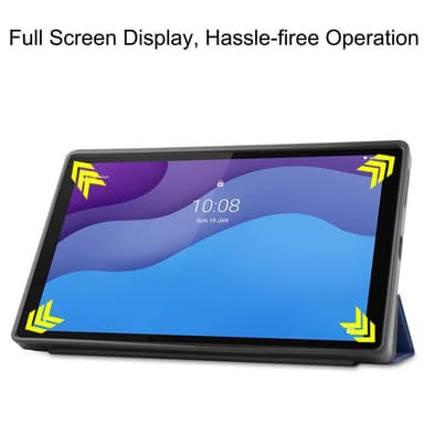 Trifoldet stativetui til Lenovo Tab M10 HD Gen 2 TB-X306F - Mørkeblå