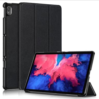 Trifoldet stativdæksel til Lenovo Tab P11 - Sort